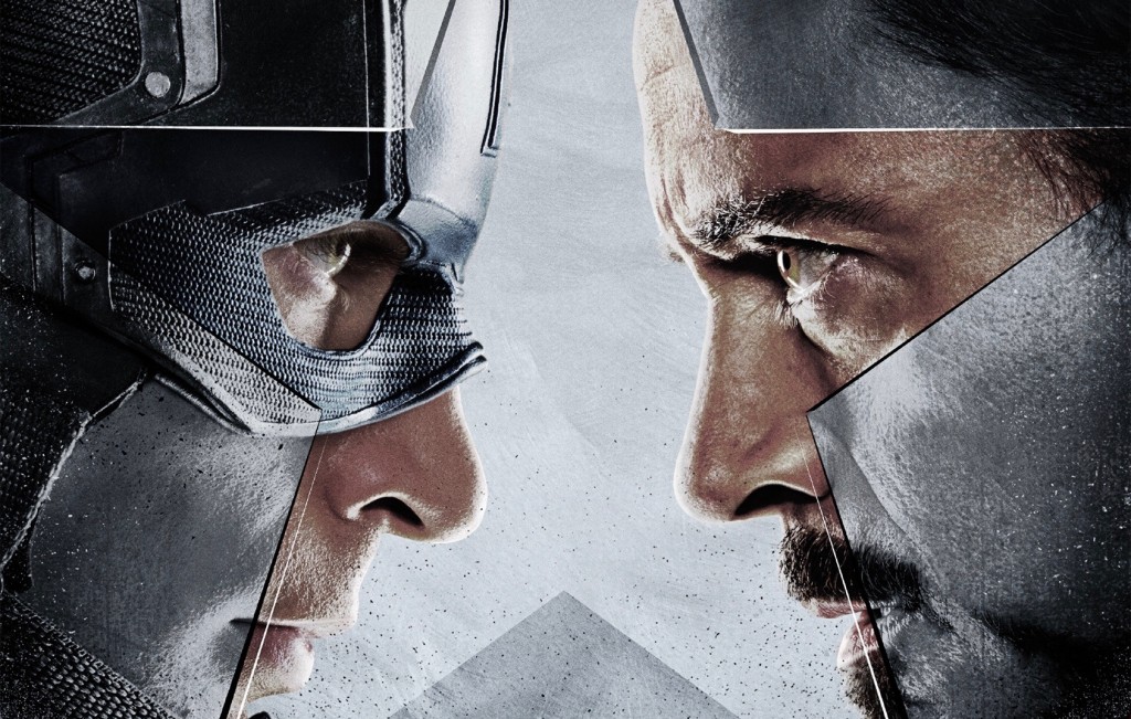 Image of Chris Evans and Robert Downey Jr. in Marvel's CAPTAIN AMERICA: CIVIL WAR