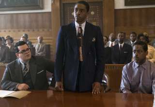 (L-r) Josh Gad, Chadwick Boseman and Sterling K. Brown star in Open Road FIlms' MARSHALL
