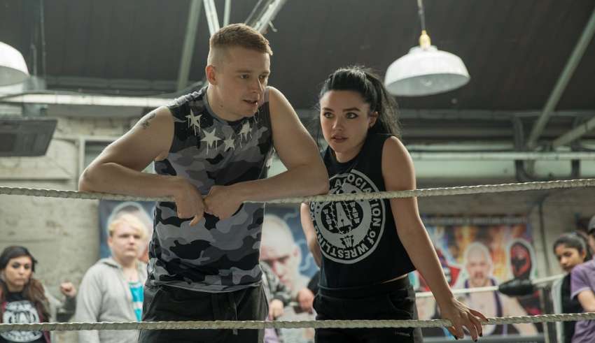 Jack Lowden and Florence Pugh star in MGM's FIGHTING WITH MY FAMILY