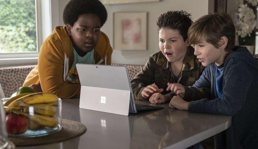 (L-R) Keith L. Williams, Brady Noon and Jacob Tremblay star in Universal Pictures' GOOD BOYS