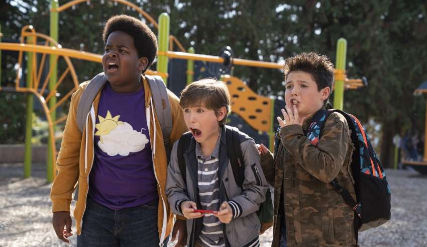 (L-R) Keith L. Williams, Jacob Tremblay and Brady Noon star in Universal Pictures' GOOD BOYS