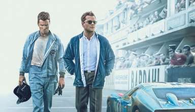 Poster image featuring Christian Bale and Matt Damon 20th Century Fox's in FORD V FERRARI