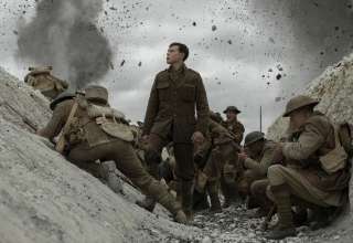 (Center) George MacKay stars in Universal Pictures' 1917