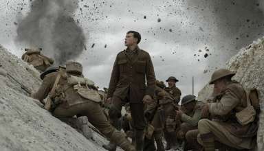(Center) George MacKay stars in Universal Pictures' 1917