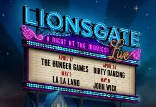 LIONSGATE FILMS A NIGHT AT THE MOVIES Logo