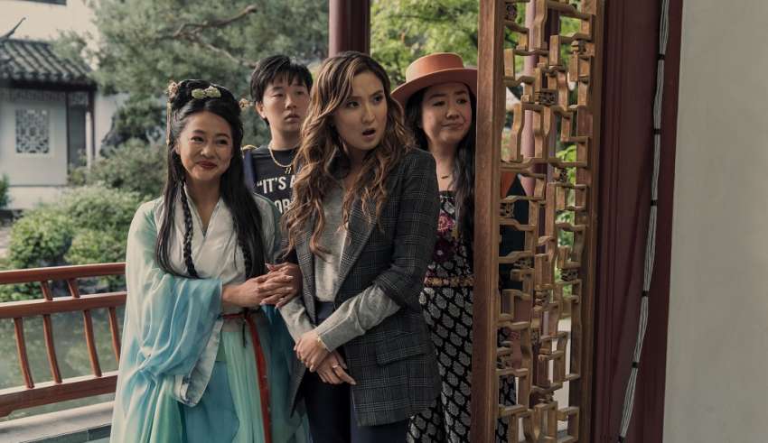 Stephanie Hsu, Sabrina Wu, Ashley Park, and Sherry Cola in Lionsgate's JOY RIDE
